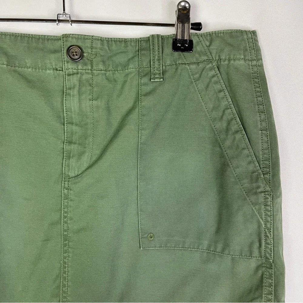 Gap Green Khaki Mini Utility Skirt 6‎